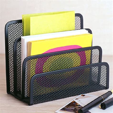 metal paper organizer for desk